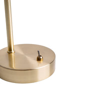 Lampe de table en verre ambré