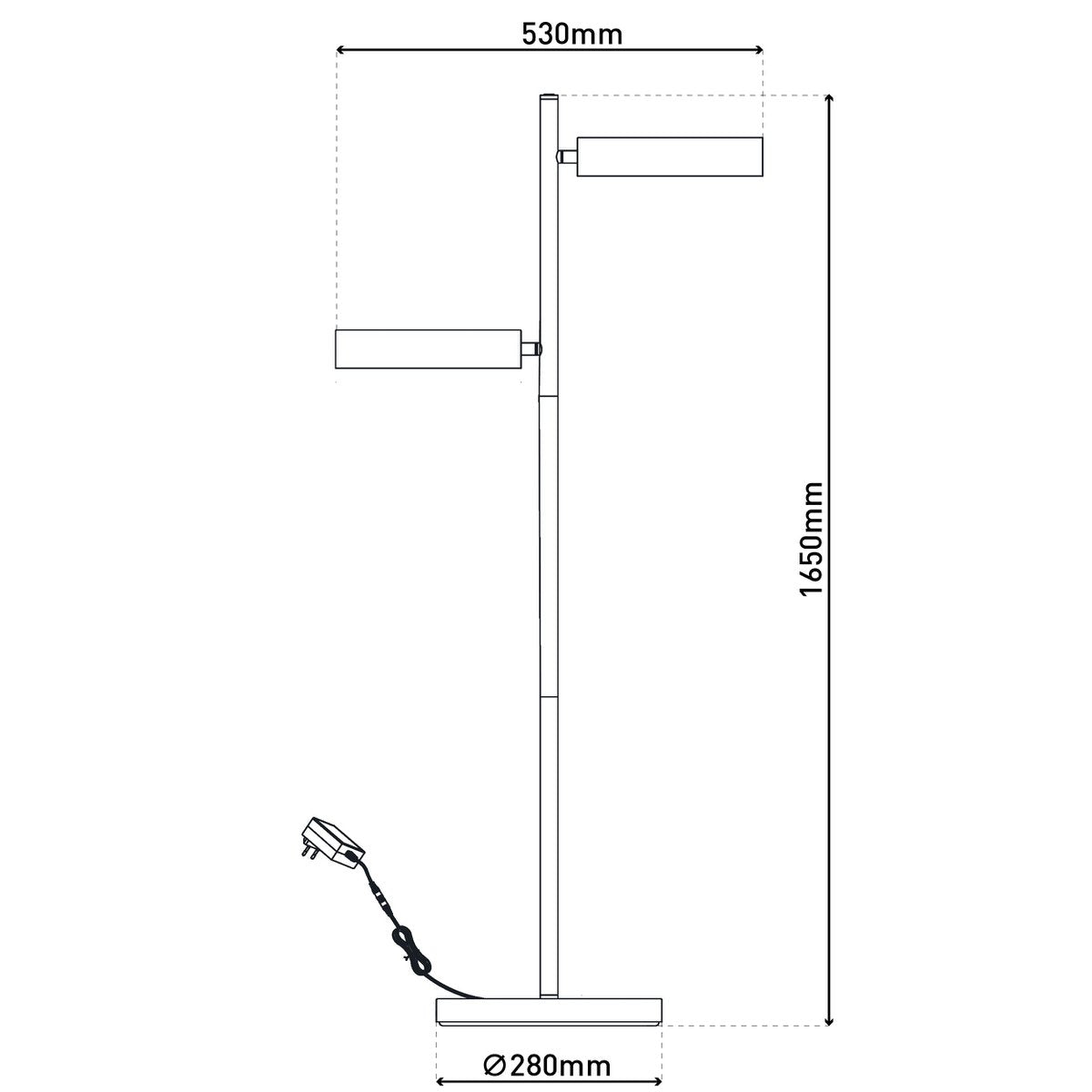 Timeless Handmade LED Floor Lamp Tessa with Natural Design