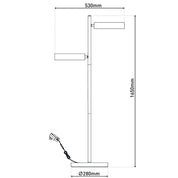Timeless Handmade LED Floor Lamp Tessa with Natural Design