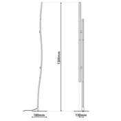 Lampe sur pied à DEL faite à la main de qualité supérieure - Design artisanal intemporel