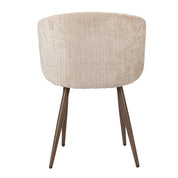 Elegant Hand-Finished Luna Chairs in Cream - Artisanal Craftsmanship