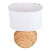 Lampe de table en céramique de luxe faite à la main avec abat-jour en tissu naturel