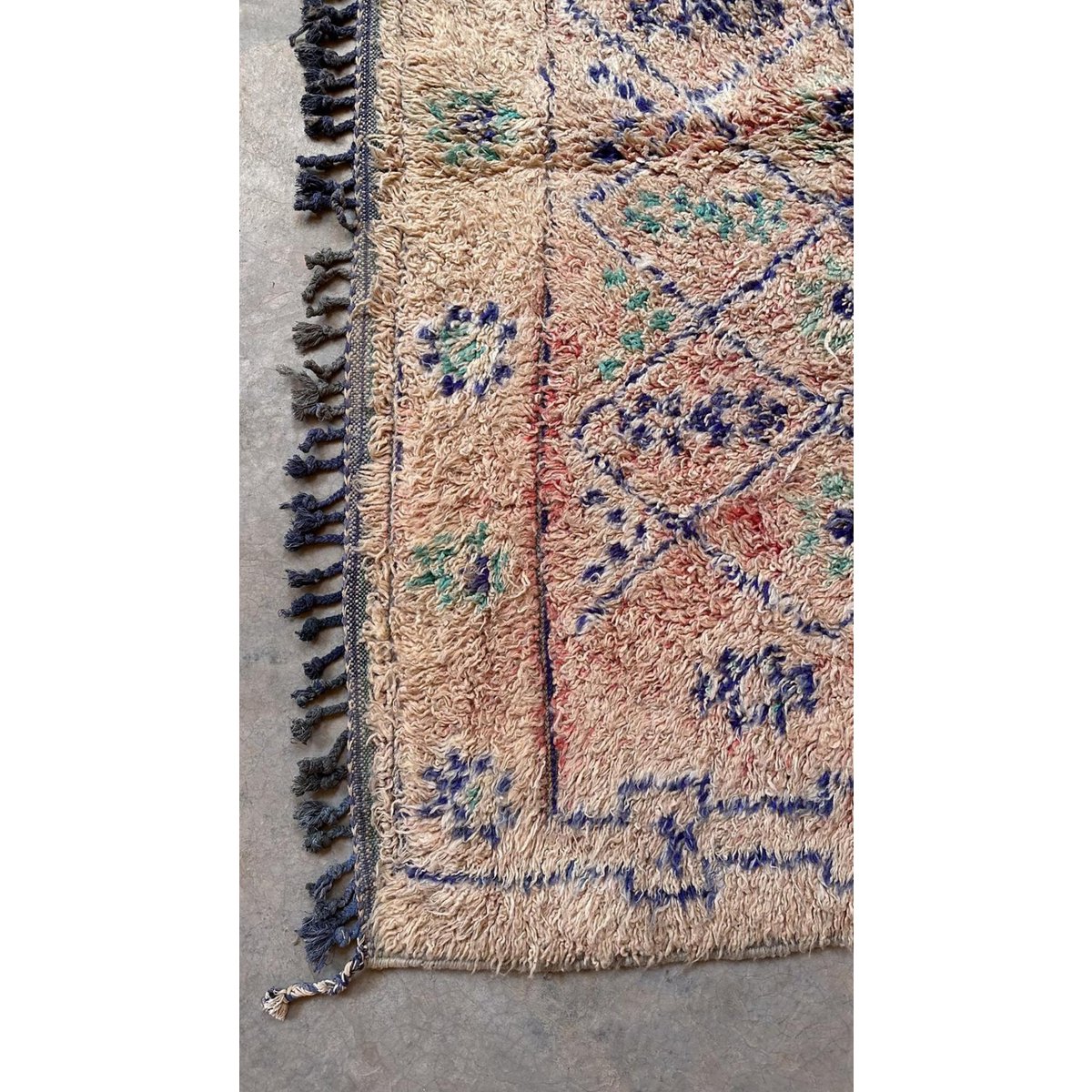 Handcrafted Moroccan Berber Carpet in Premium Wool, 180x363 cm