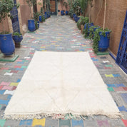 Handcrafted Luxury Beni Ouarain Rug in Timeless Design