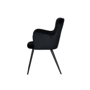 Elegant Black Wing Chairs, Hand-Finished Artisan Craftsmanship
