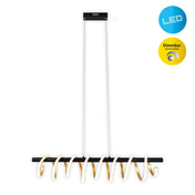 Lustre suspendu de luxe artisanal à DEL pour une élégance de design intemporelle