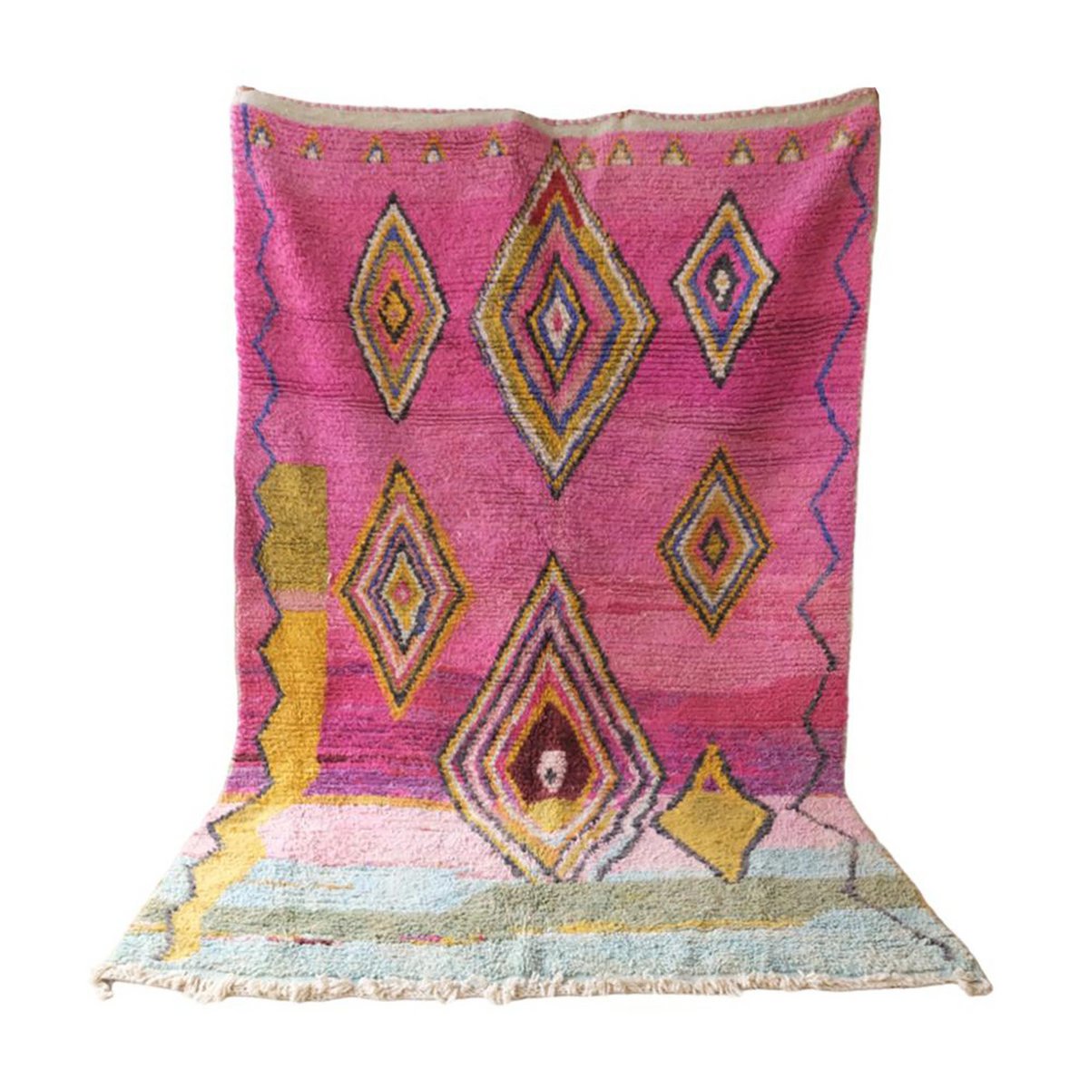 Handmade Moroccan Berber Carpet, Premium Artisan Design 193x283 cm