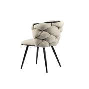 Elegant Beige Rocking Chairs - Artisanal Craftsmanship Set