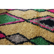 Handcrafted Luxury Berber Wool Carpet in Timeless Design 76x339cm