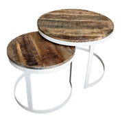 Handcrafted Artisan Coffee Table Set