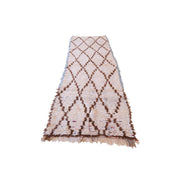 Handcrafted Moroccan Berber Carpet in Premium Wool, 98x278 cm