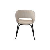 Elegant Beige Rainbow Chairs Set - Artisanal Minimalist Design