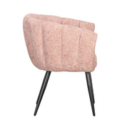 Hand-Finished Pastel Pink Breeze Chairs - Elegant Minimalism