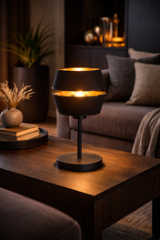 Lampe de table LUNOR Or Noir