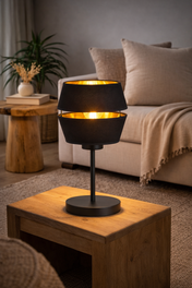 Lampe de table LUNOR Or Noir